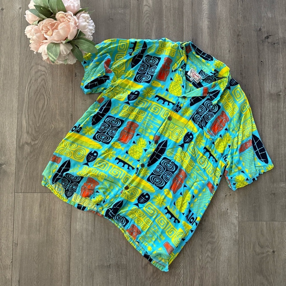 Men's Atomic‎ Tiki Retro Bright Tiki Shirt